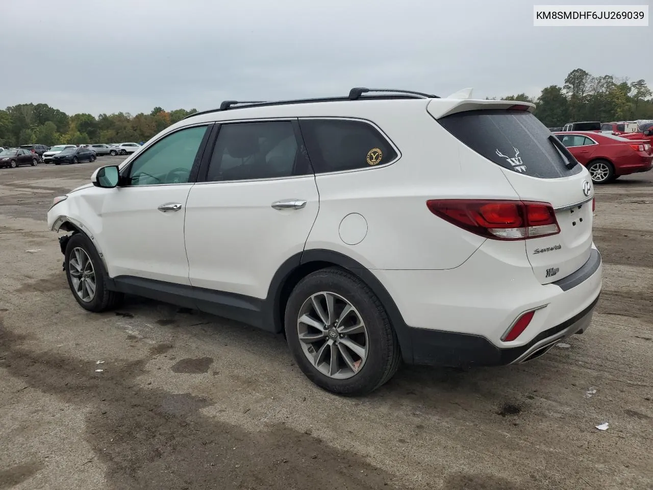 2018 Hyundai Santa Fe Se VIN: KM8SMDHF6JU269039 Lot: 73290954