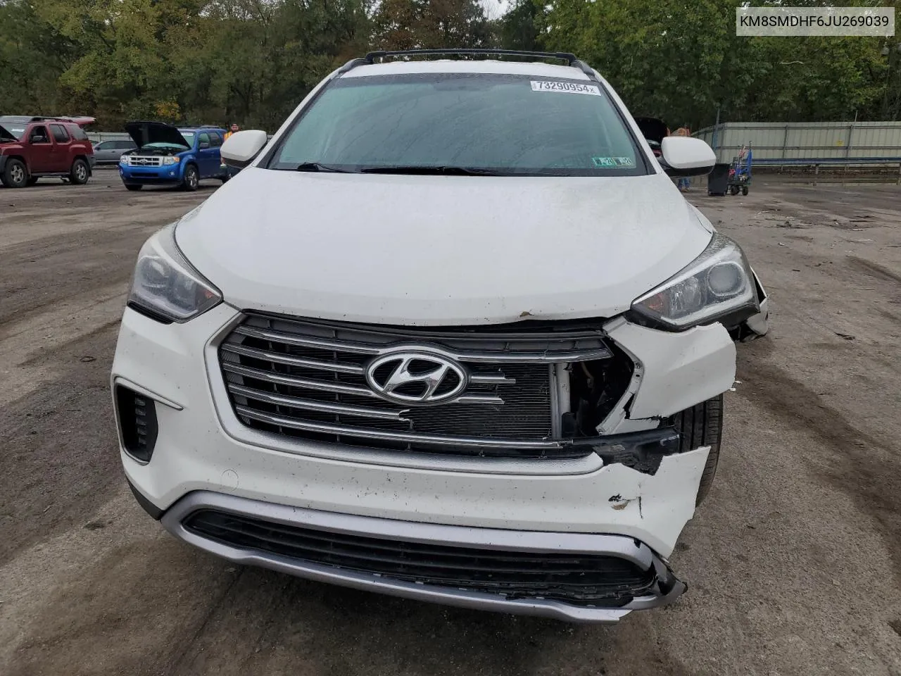 2018 Hyundai Santa Fe Se VIN: KM8SMDHF6JU269039 Lot: 73290954