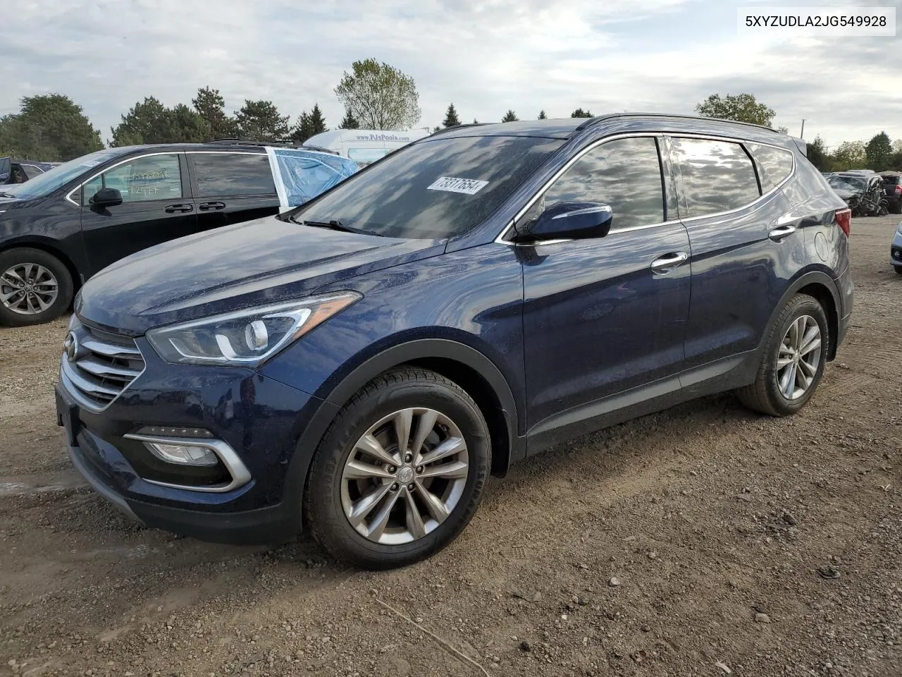 2018 Hyundai Santa Fe Sport VIN: 5XYZUDLA2JG549928 Lot: 73317654