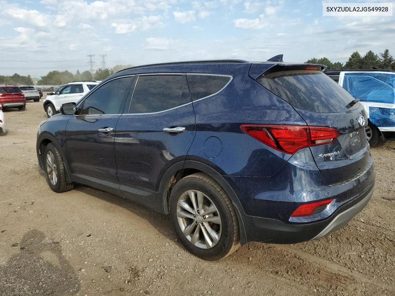 2018 Hyundai Santa Fe Sport VIN: 5XYZUDLA2JG549928 Lot: 73317654