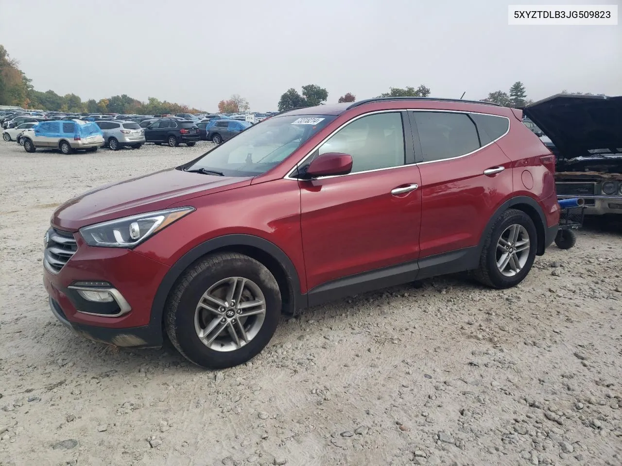 2018 Hyundai Santa Fe Sport VIN: 5XYZTDLB3JG509823 Lot: 73318214