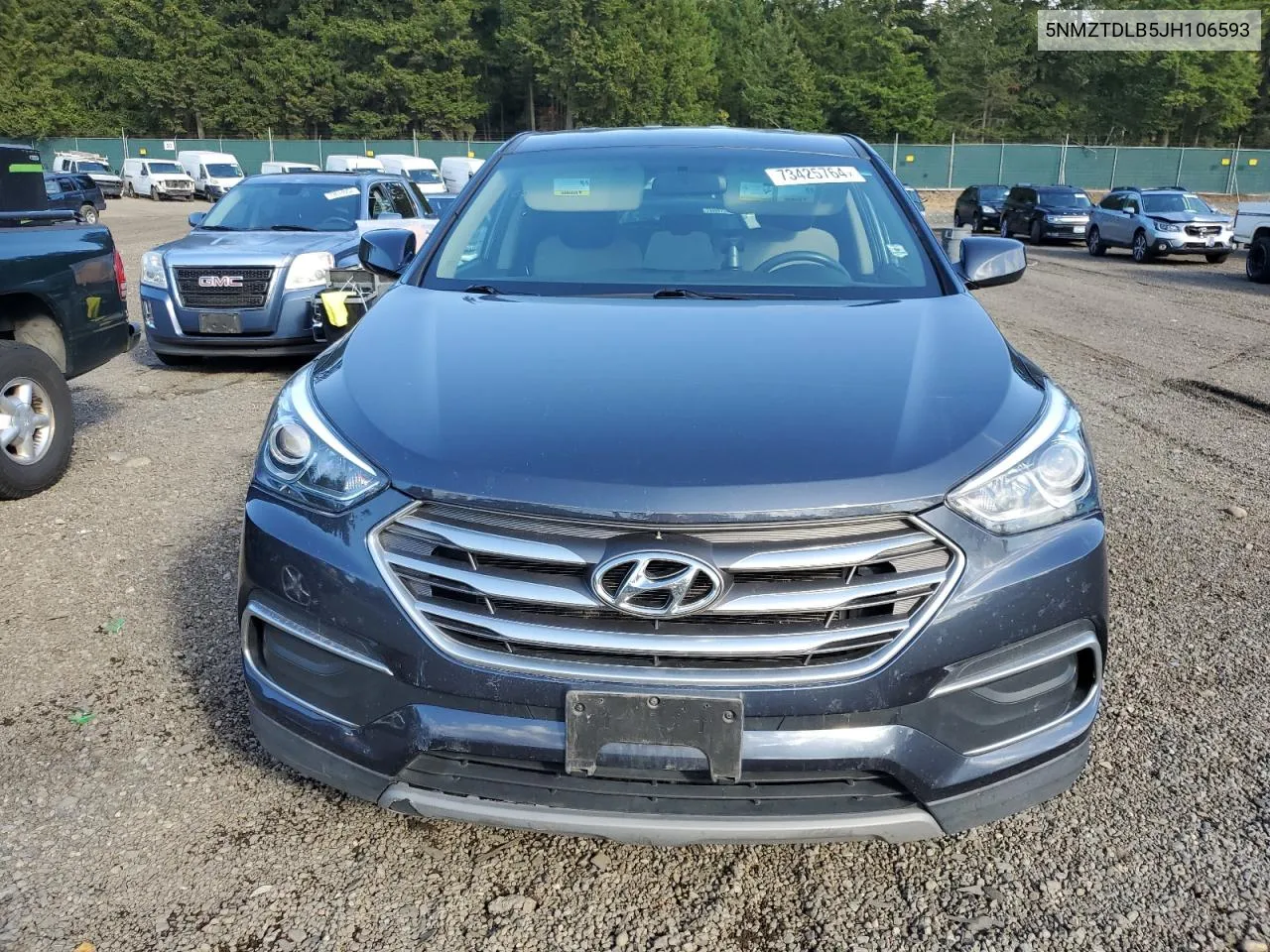 2018 Hyundai Santa Fe Sport VIN: 5NMZTDLB5JH106593 Lot: 73425764