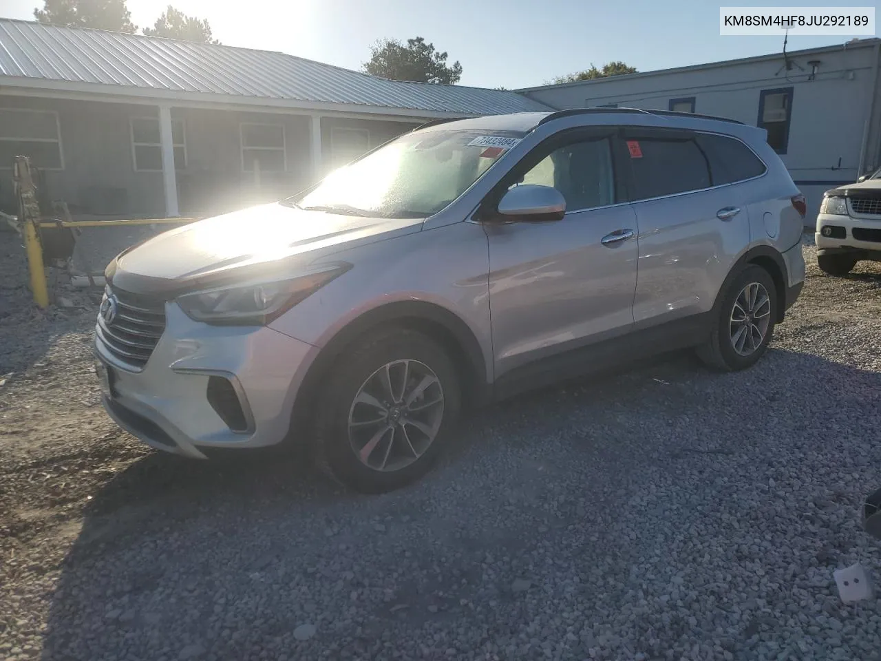 KM8SM4HF8JU292189 2018 Hyundai Santa Fe Se