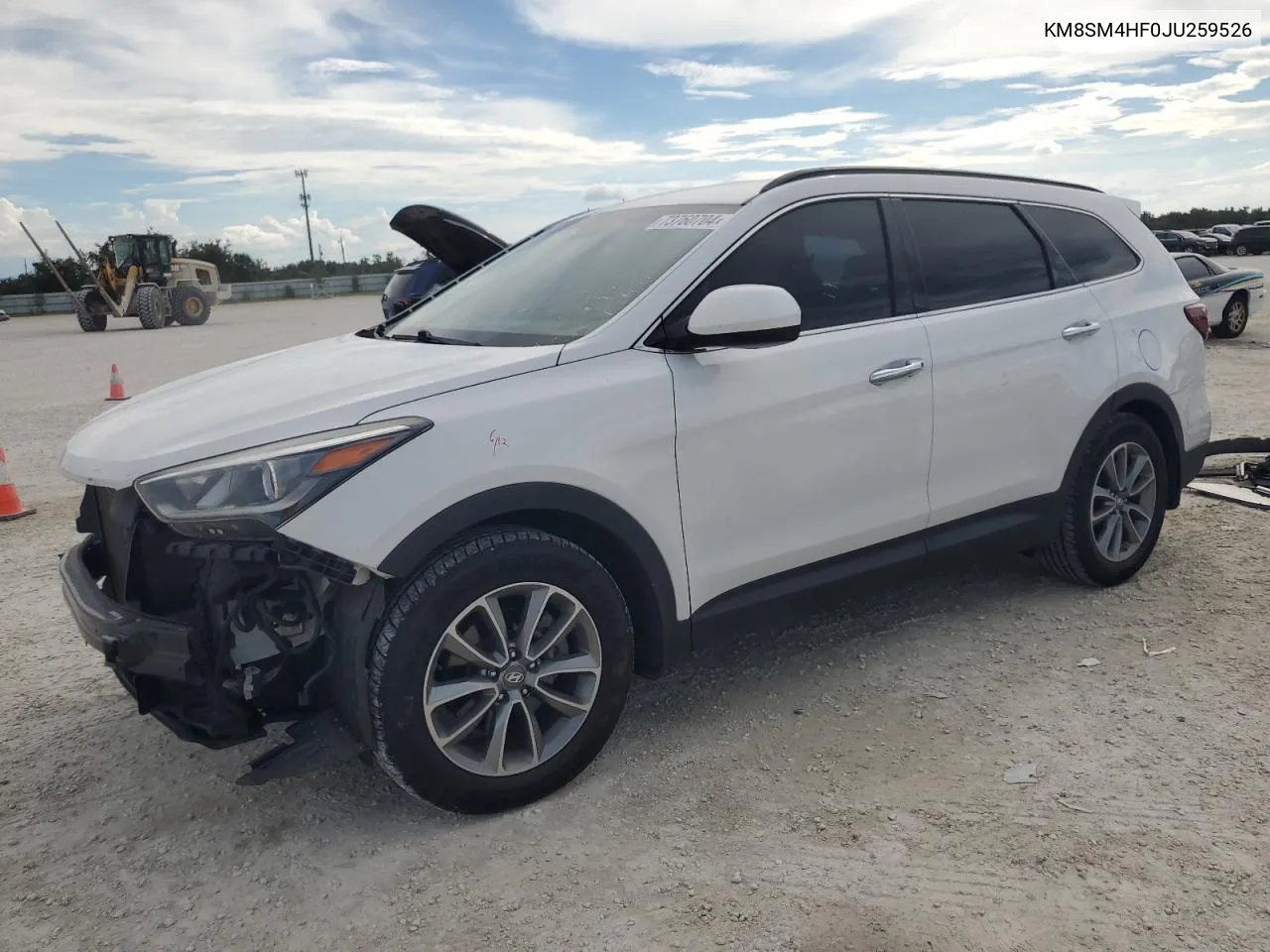 2018 Hyundai Santa Fe Se VIN: KM8SM4HF0JU259526 Lot: 73760704