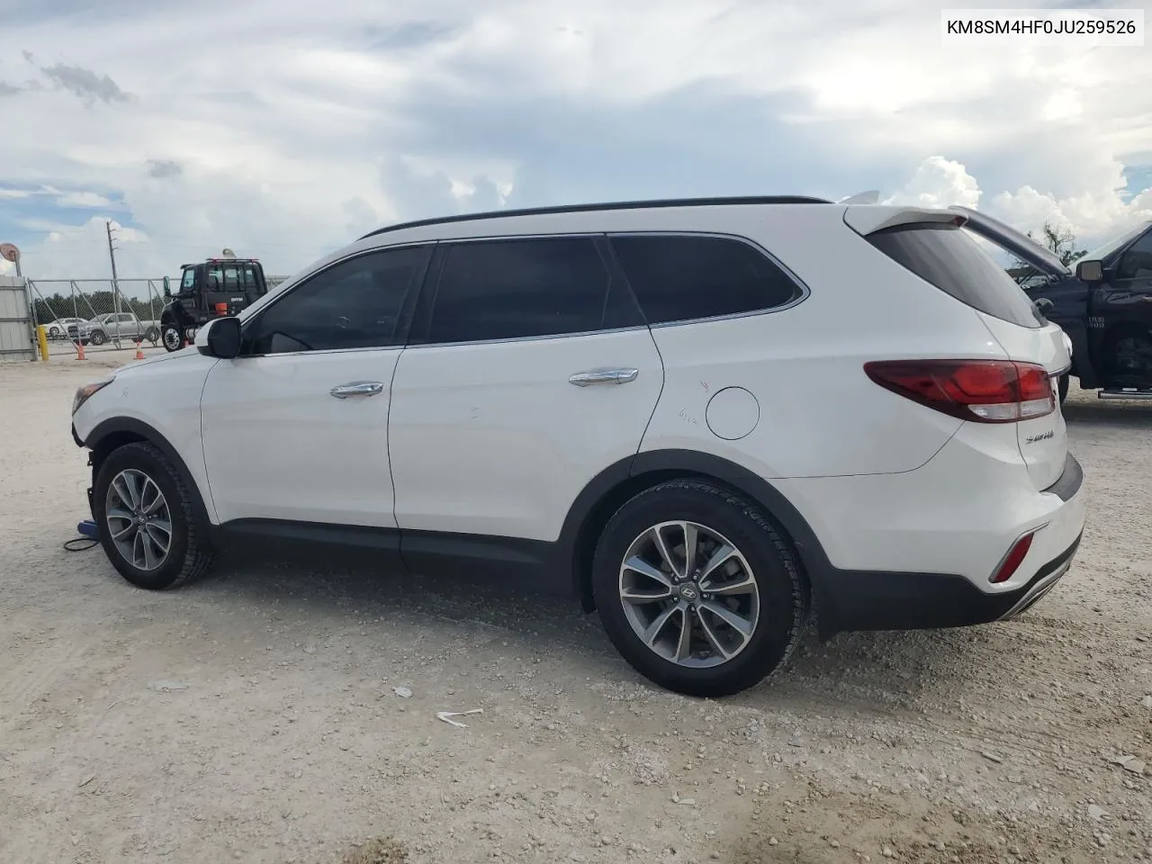 KM8SM4HF0JU259526 2018 Hyundai Santa Fe Se