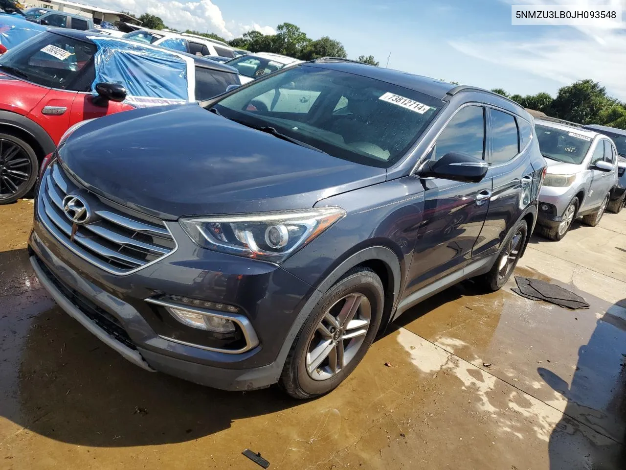 5NMZU3LB0JH093548 2018 Hyundai Santa Fe Sport