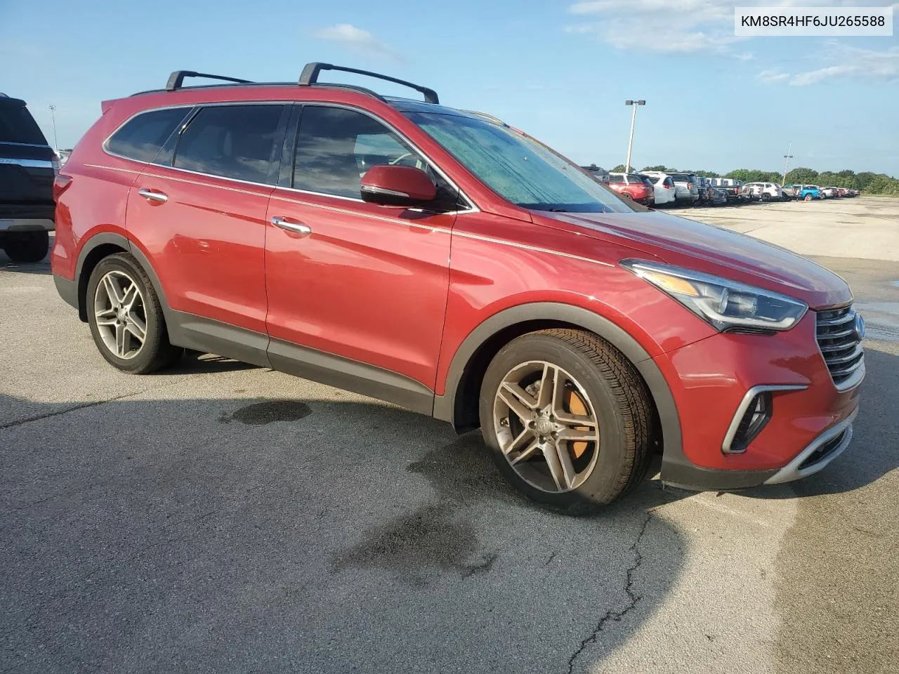 KM8SR4HF6JU265588 2018 Hyundai Santa Fe Se Ultimate