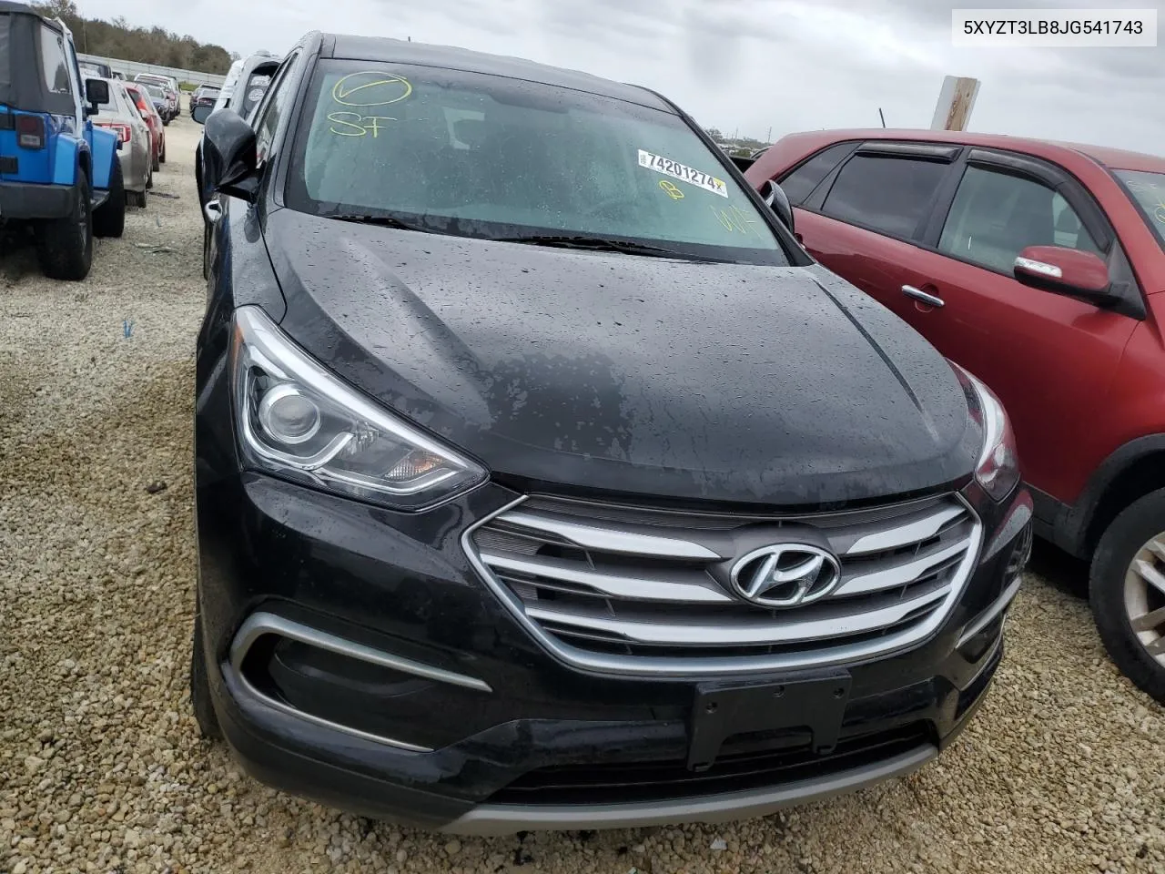 2018 Hyundai Santa Fe Sport VIN: 5XYZT3LB8JG541743 Lot: 74201274