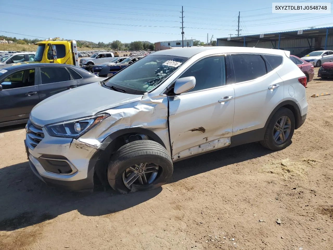 2018 Hyundai Santa Fe Sport VIN: 5XYZTDLB1JG548748 Lot: 74217174