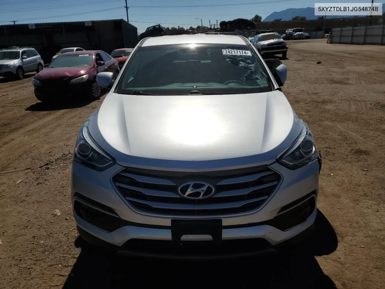 2018 Hyundai Santa Fe Sport VIN: 5XYZTDLB1JG548748 Lot: 74217174