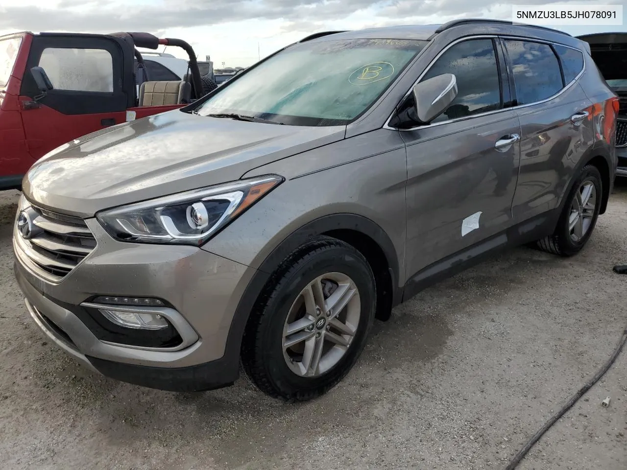 2018 Hyundai Santa Fe Sport VIN: 5NMZU3LB5JH078091 Lot: 74396414