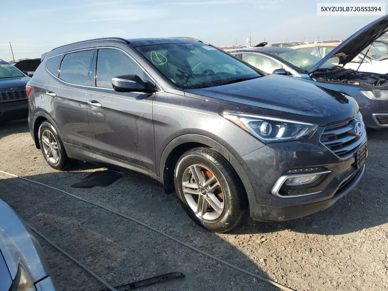 2018 Hyundai Santa Fe Sport VIN: 5XYZU3LB7JG553394 Lot: 74765984