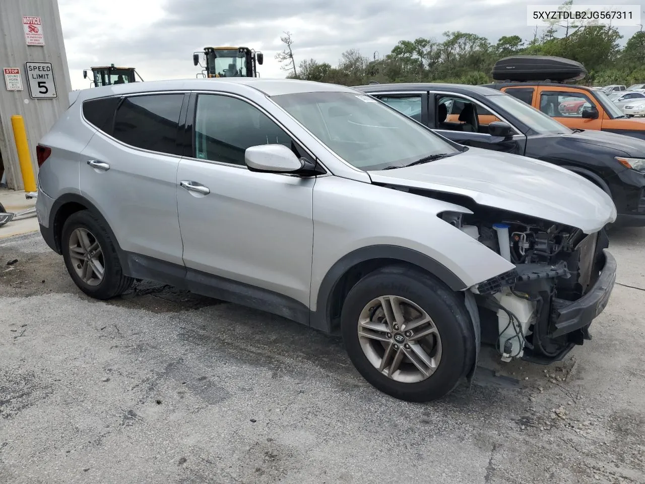 5XYZTDLB2JG567311 2018 Hyundai Santa Fe Sport