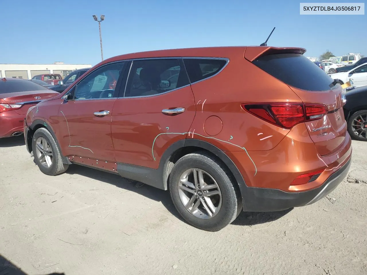 2018 Hyundai Santa Fe Sport VIN: 5XYZTDLB4JG506817 Lot: 75030124