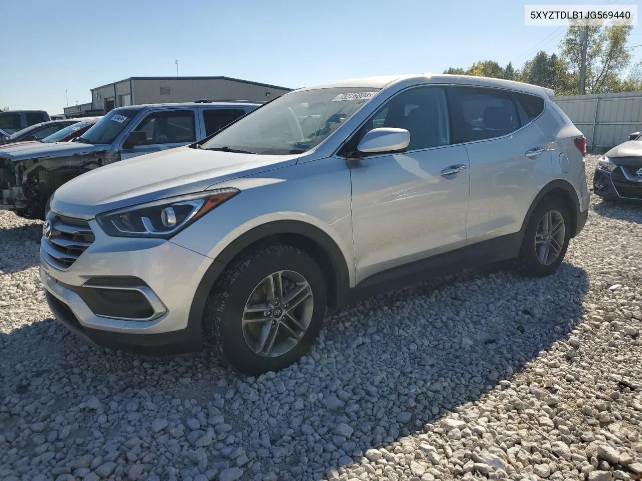 2018 Hyundai Santa Fe Sport VIN: 5XYZTDLB1JG569440 Lot: 75226804