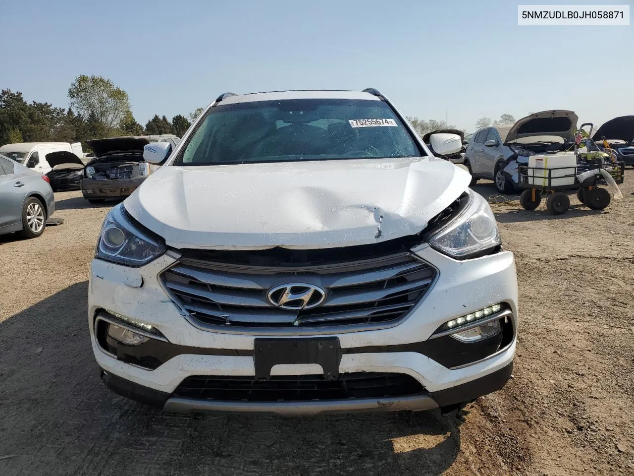 2018 Hyundai Santa Fe Sport VIN: 5NMZUDLB0JH058871 Lot: 75255674