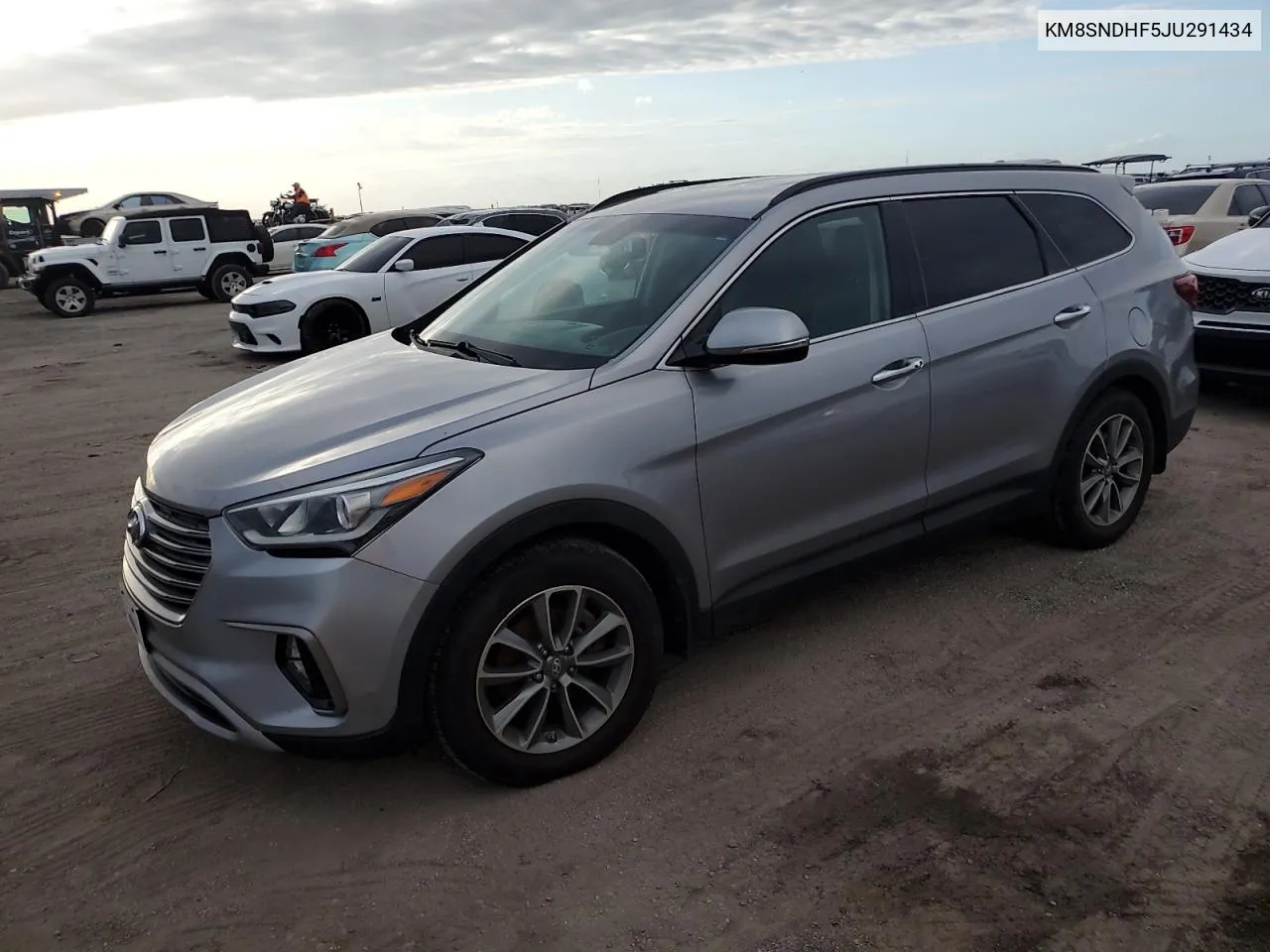 2018 Hyundai Santa Fe Se VIN: KM8SNDHF5JU291434 Lot: 75410184