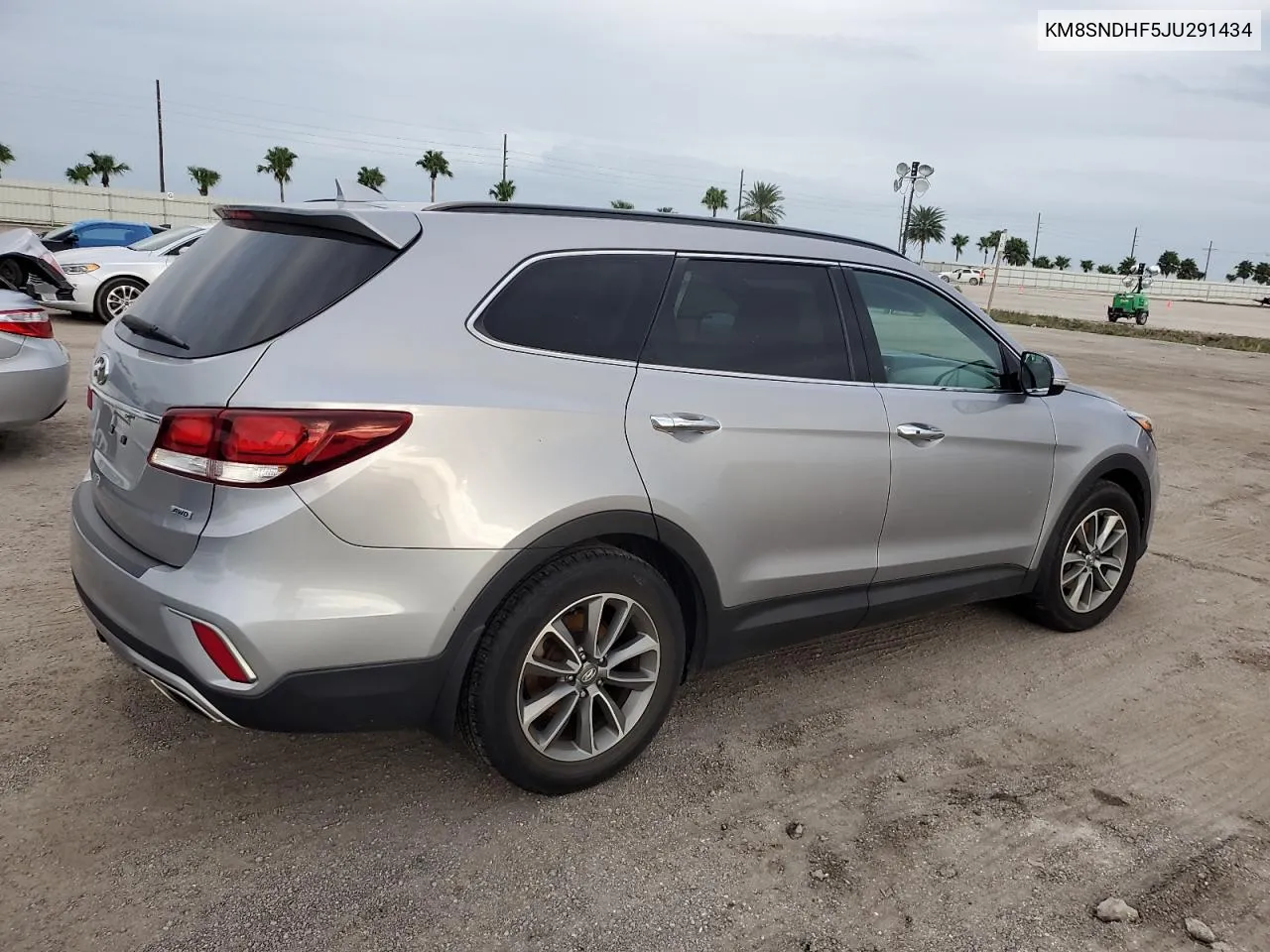 2018 Hyundai Santa Fe Se VIN: KM8SNDHF5JU291434 Lot: 75410184