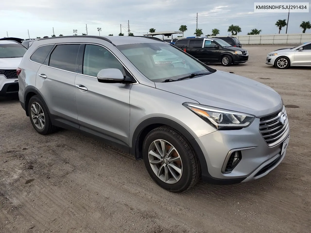 2018 Hyundai Santa Fe Se VIN: KM8SNDHF5JU291434 Lot: 75410184