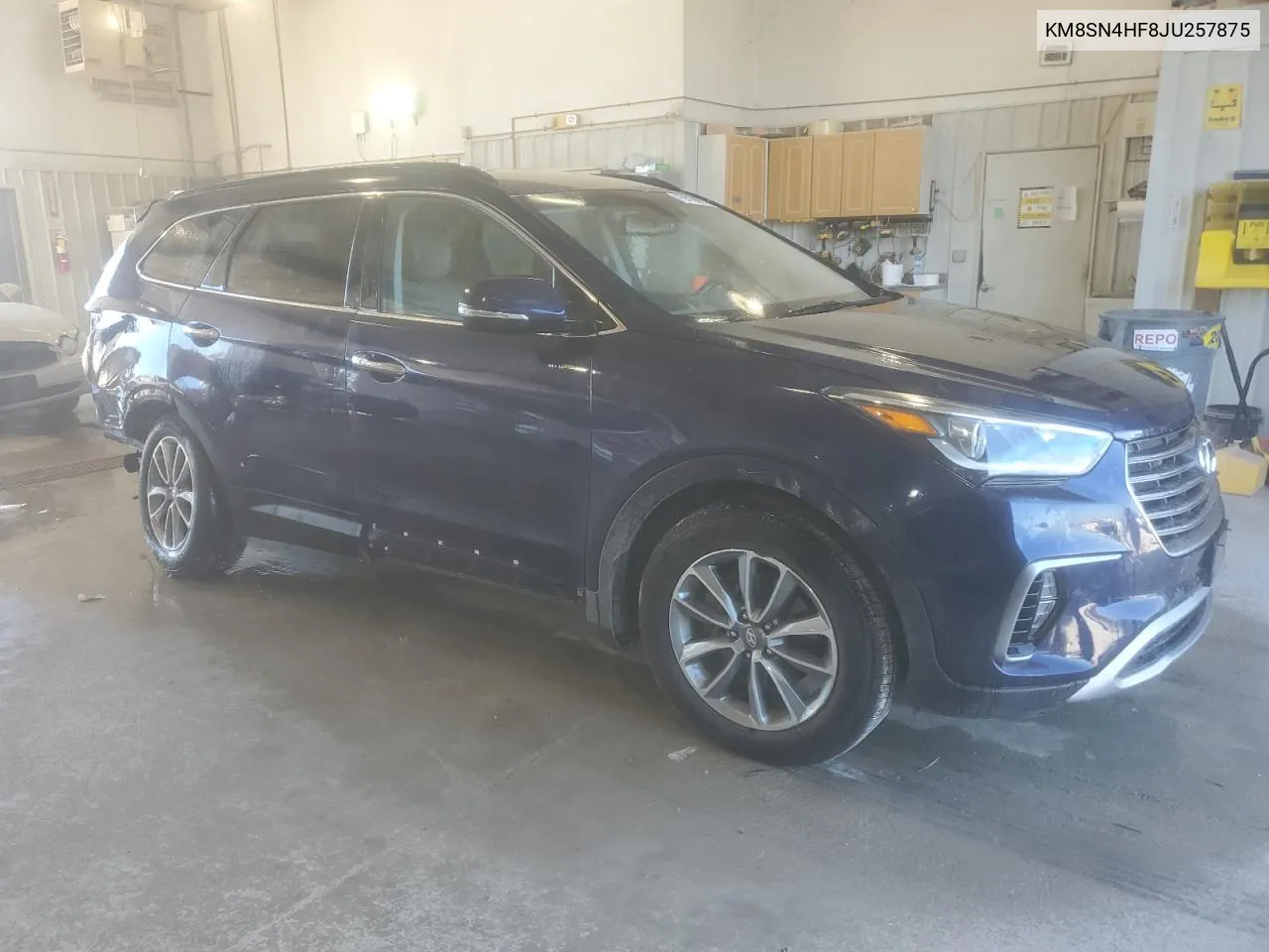 2018 Hyundai Santa Fe Se VIN: KM8SN4HF8JU257875 Lot: 75412654