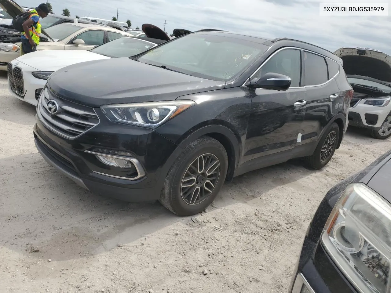 2018 Hyundai Santa Fe Sport VIN: 5XYZU3LB0JG535979 Lot: 75452284