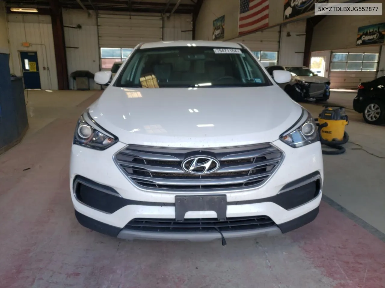 2018 Hyundai Santa Fe Sport VIN: 5XYZTDLBXJG552877 Lot: 75471154