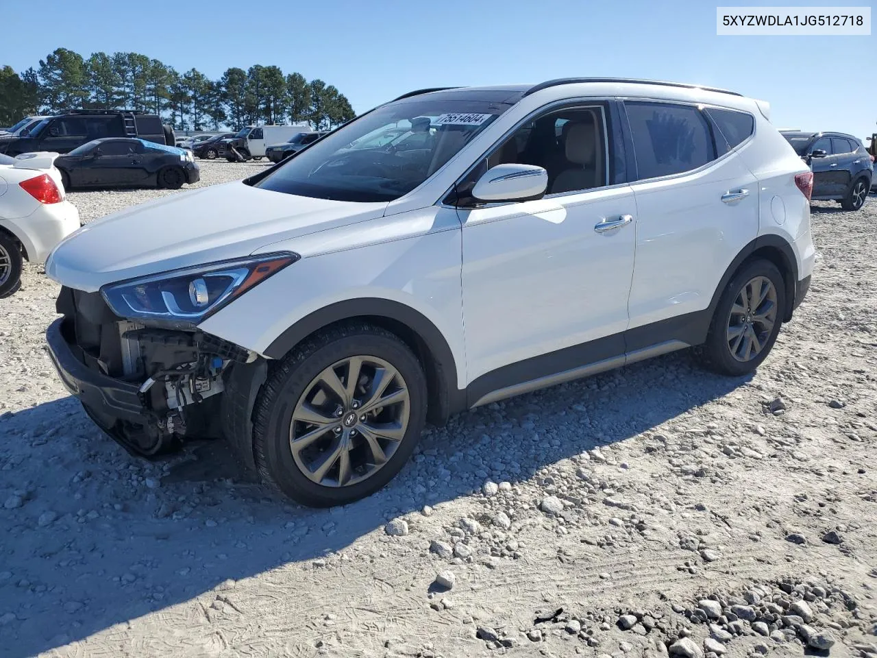 2018 Hyundai Santa Fe Sport VIN: 5XYZWDLA1JG512718 Lot: 75514604