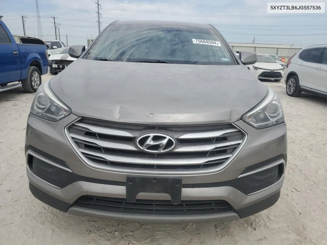 2018 Hyundai Santa Fe Sport VIN: 5XYZT3LB6JG557536 Lot: 75668594