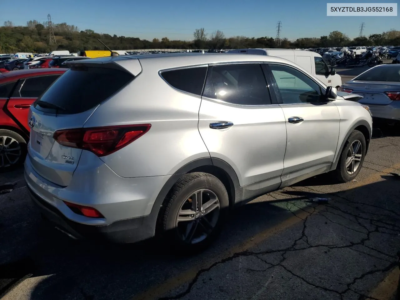 2018 Hyundai Santa Fe Sport VIN: 5XYZTDLB3JG552168 Lot: 75733884