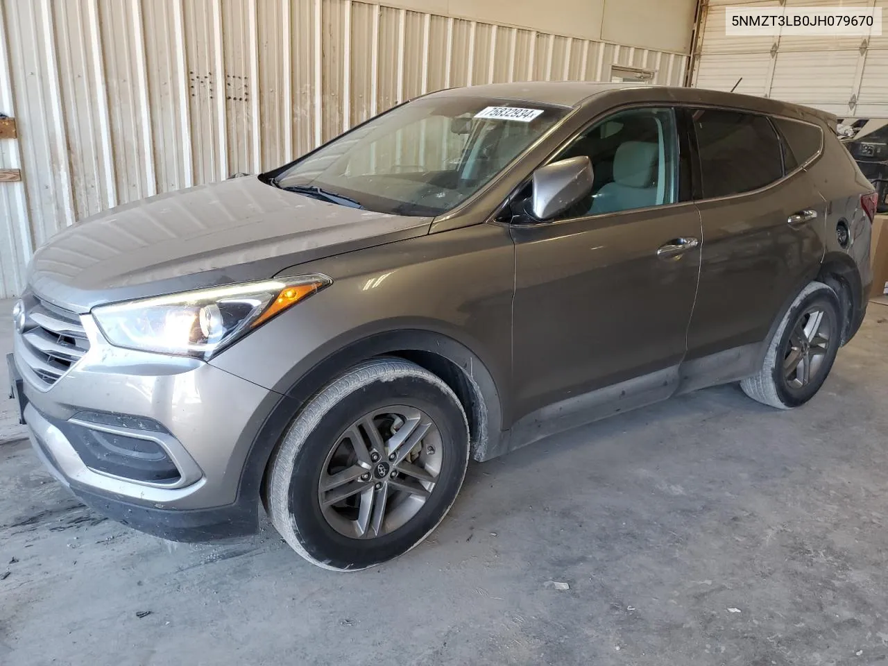 2018 Hyundai Santa Fe Sport VIN: 5NMZT3LB0JH079670 Lot: 75832934