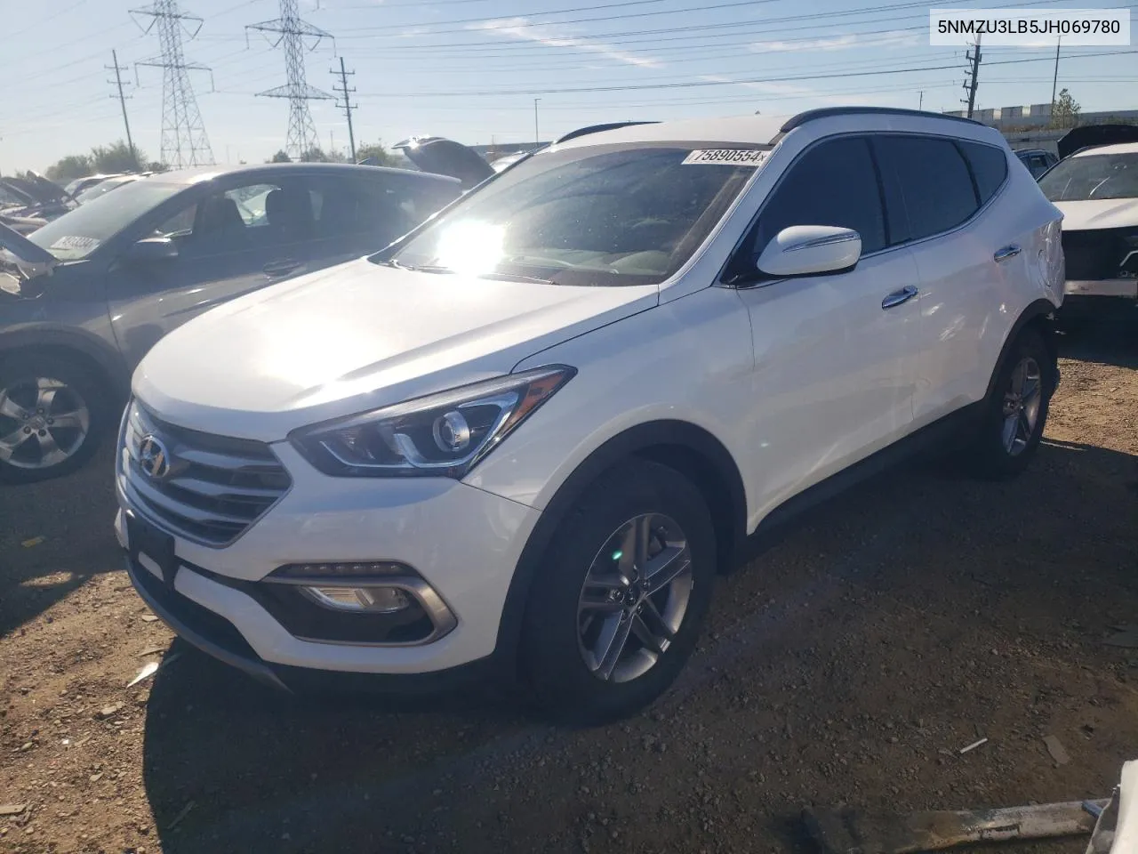 5NMZU3LB5JH069780 2018 Hyundai Santa Fe Sport