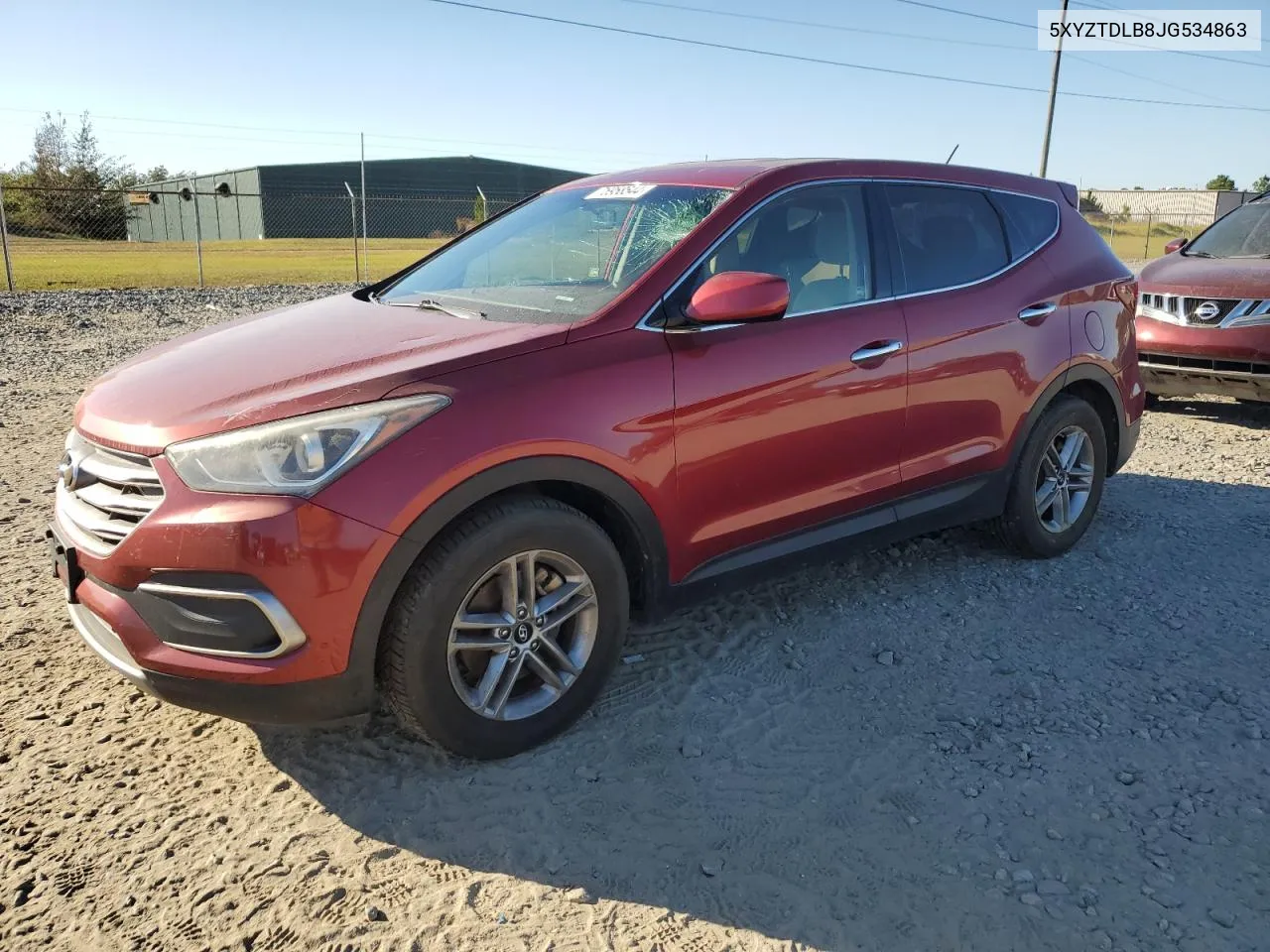 2018 Hyundai Santa Fe Sport VIN: 5XYZTDLB8JG534863 Lot: 75958544