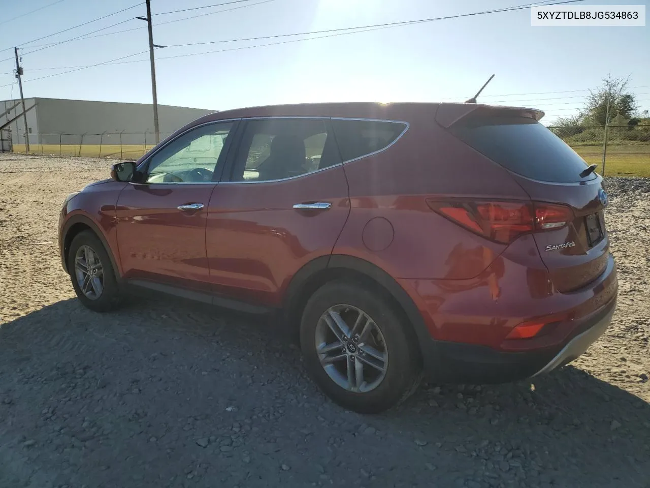 2018 Hyundai Santa Fe Sport VIN: 5XYZTDLB8JG534863 Lot: 75958544