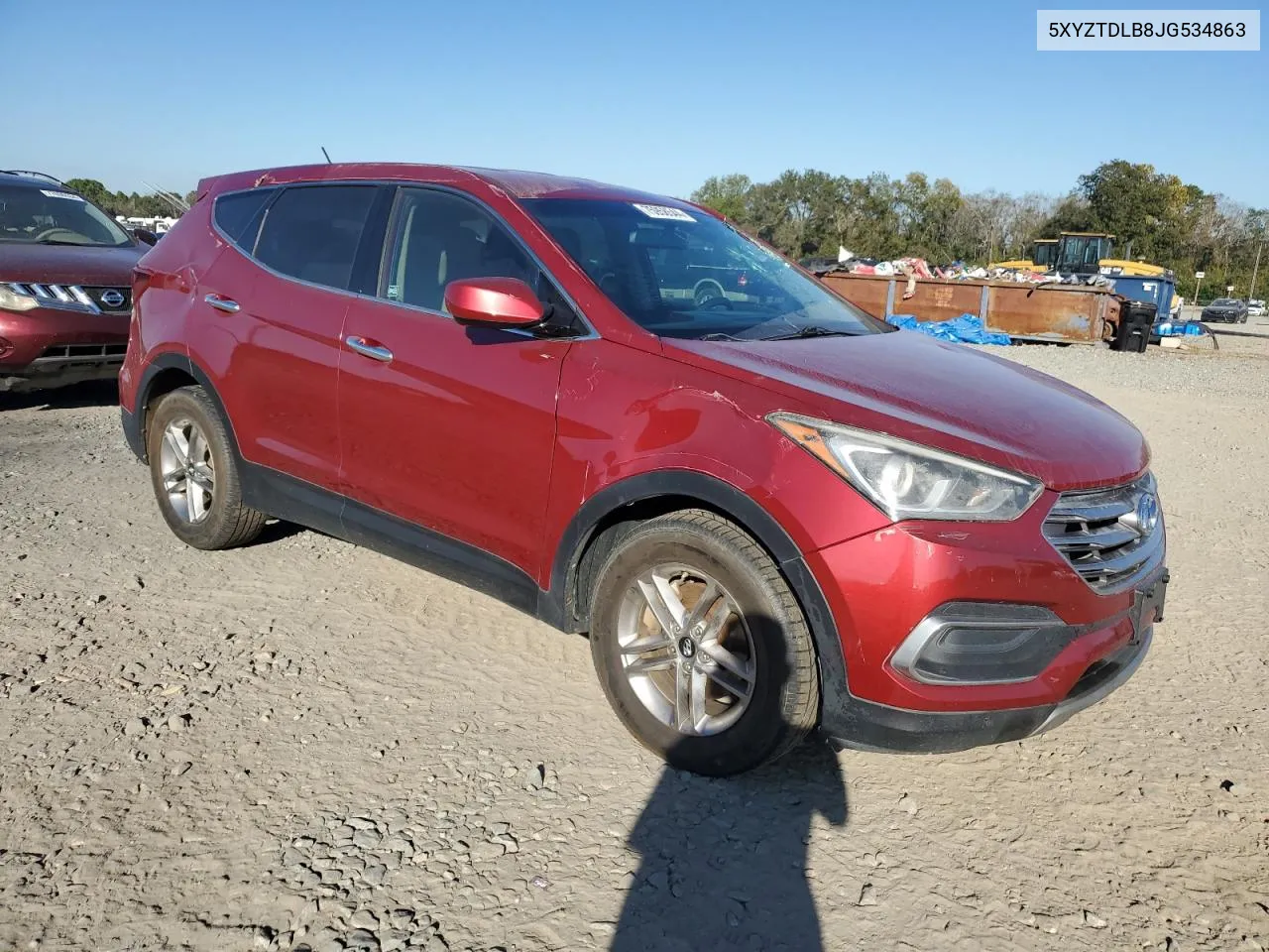 2018 Hyundai Santa Fe Sport VIN: 5XYZTDLB8JG534863 Lot: 75958544