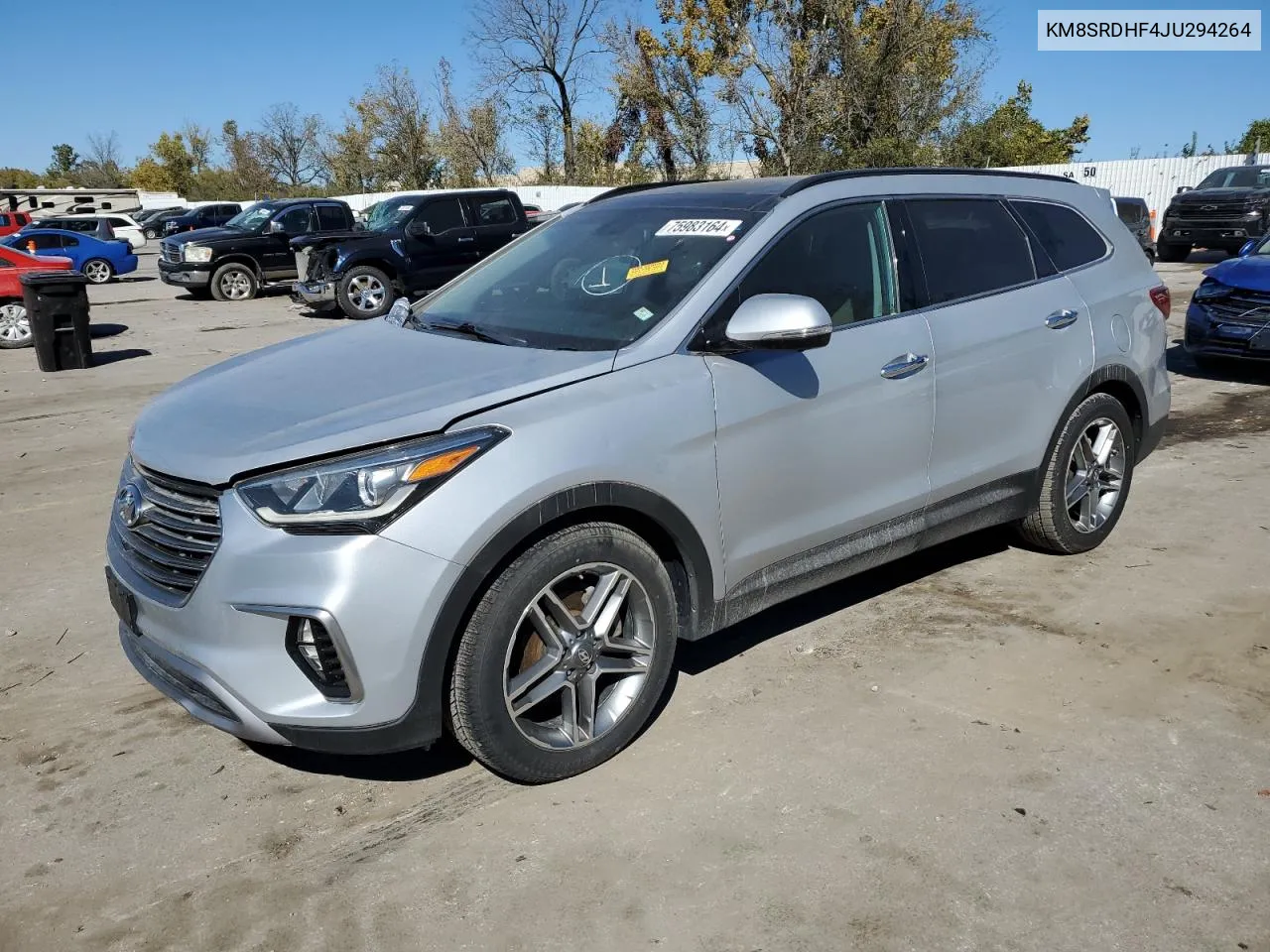 2018 Hyundai Santa Fe Se Ultimate VIN: KM8SRDHF4JU294264 Lot: 75983164