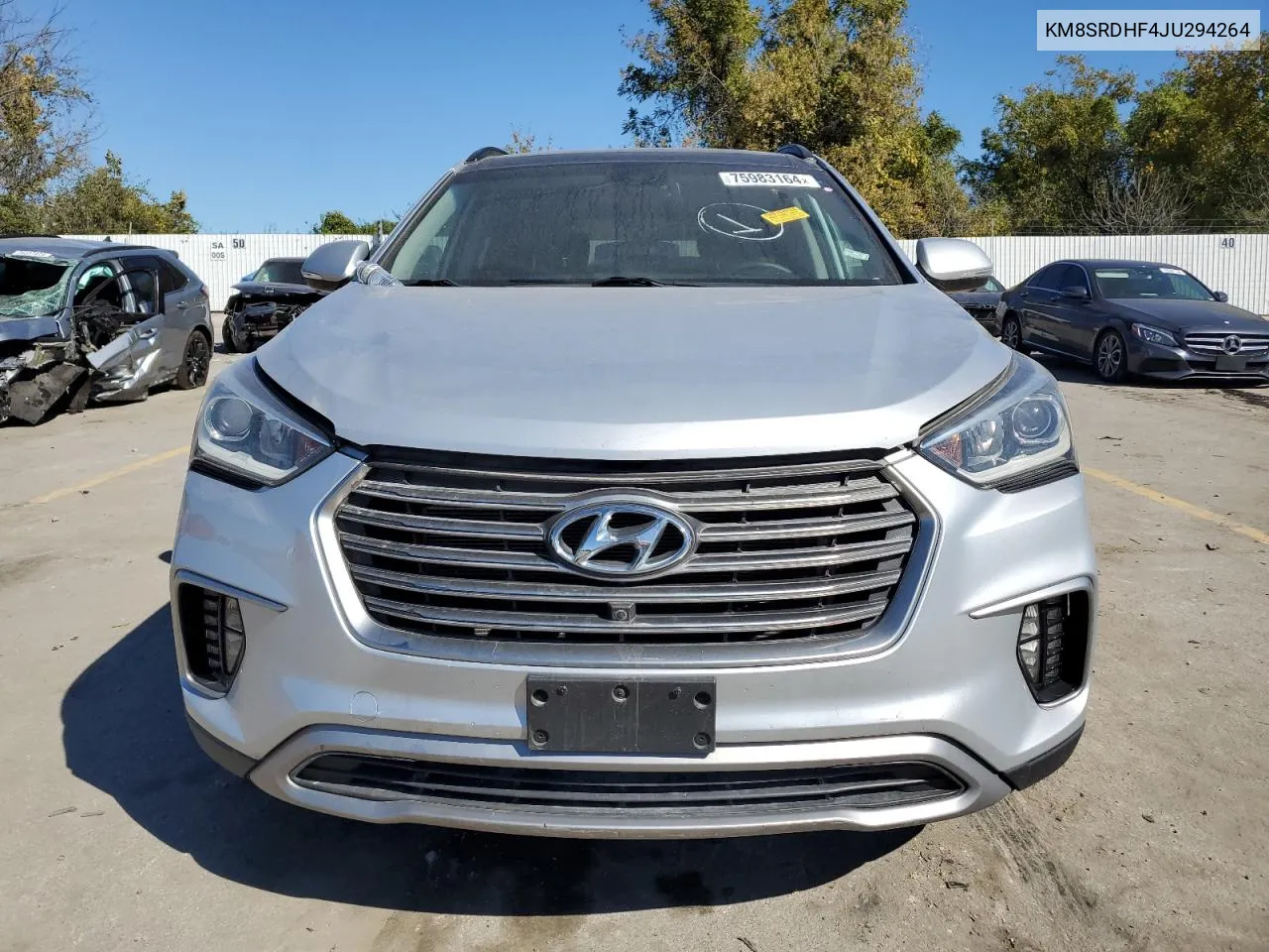 2018 Hyundai Santa Fe Se Ultimate VIN: KM8SRDHF4JU294264 Lot: 75983164