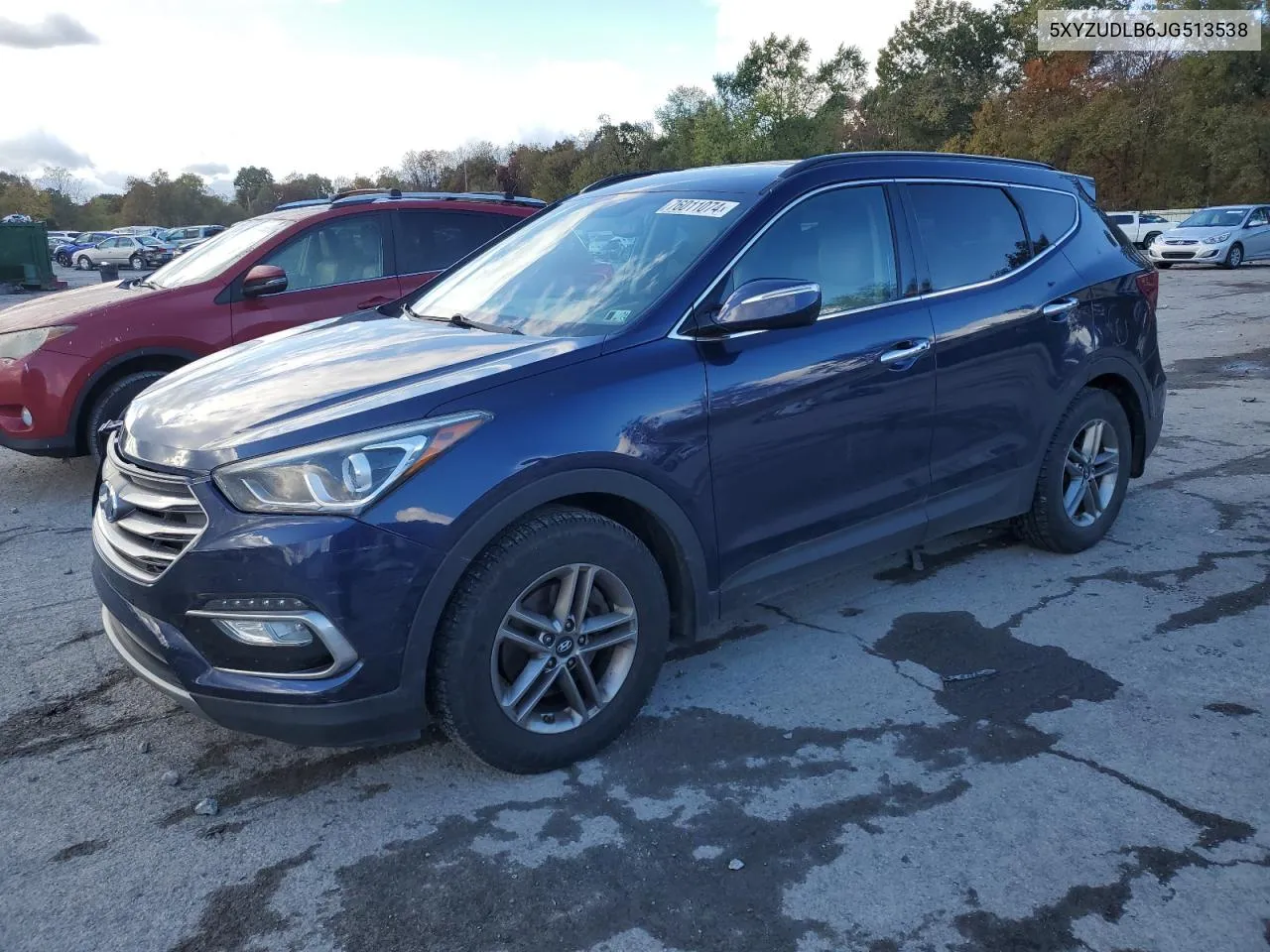 2018 Hyundai Santa Fe Sport VIN: 5XYZUDLB6JG513538 Lot: 76011074