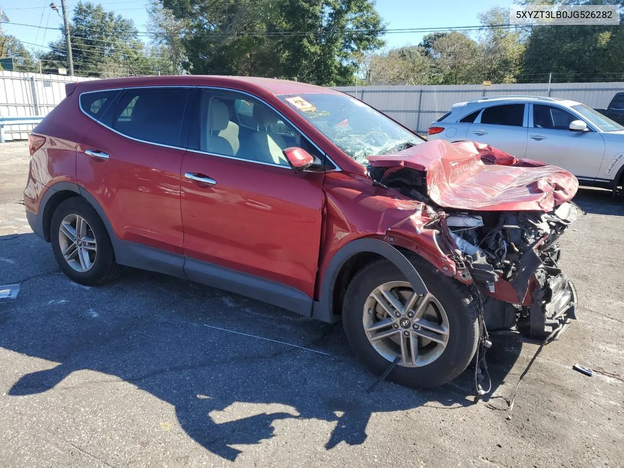 2018 Hyundai Santa Fe Sport VIN: 5XYZT3LB0JG526282 Lot: 76039984