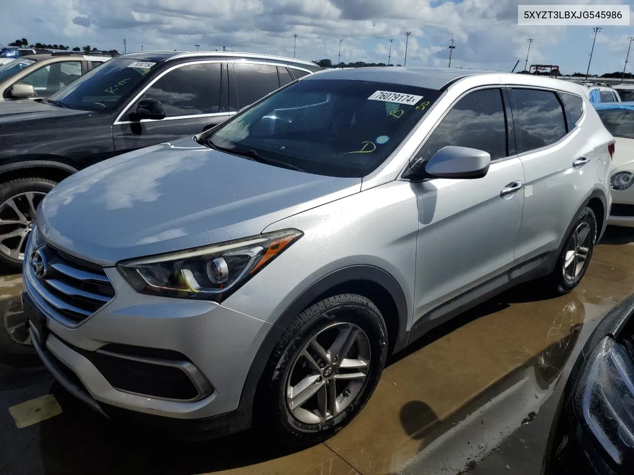 2018 Hyundai Santa Fe Sport VIN: 5XYZT3LBXJG545986 Lot: 76079174