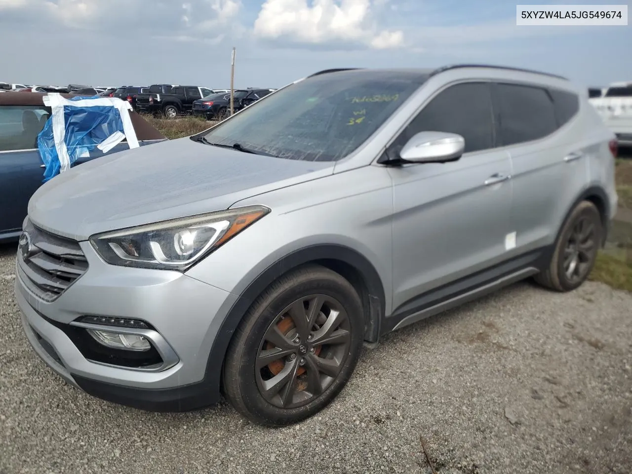 2018 Hyundai Santa Fe Sport VIN: 5XYZW4LA5JG549674 Lot: 76163864