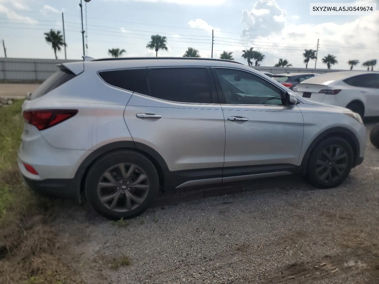 2018 Hyundai Santa Fe Sport VIN: 5XYZW4LA5JG549674 Lot: 76163864