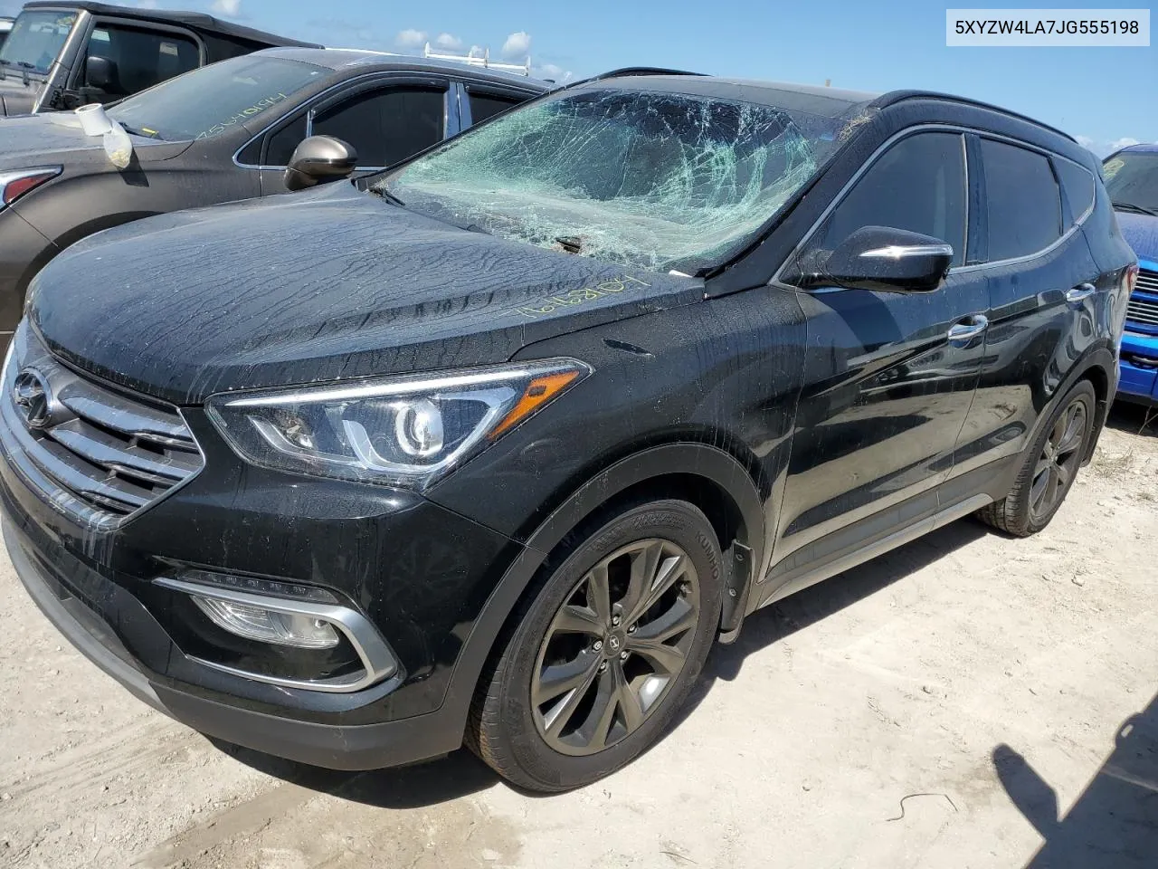 2018 Hyundai Santa Fe Sport VIN: 5XYZW4LA7JG555198 Lot: 76168104