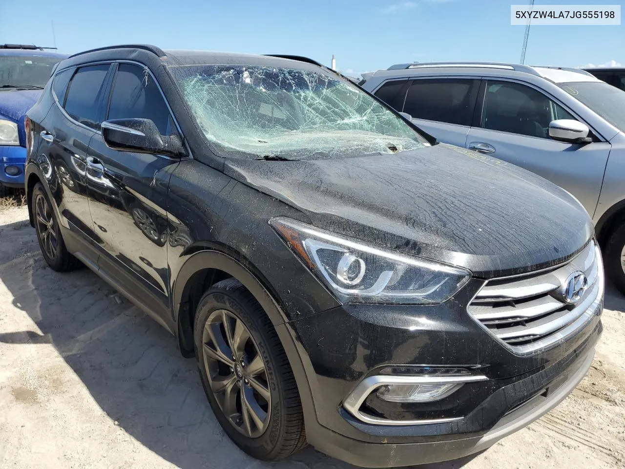 2018 Hyundai Santa Fe Sport VIN: 5XYZW4LA7JG555198 Lot: 76168104