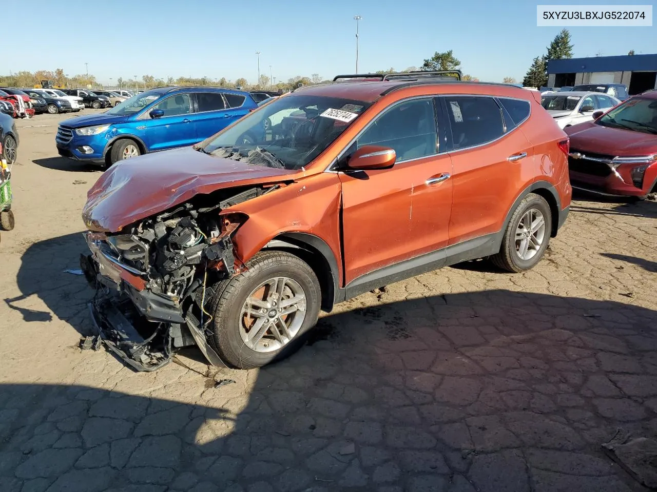 2018 Hyundai Santa Fe Sport VIN: 5XYZU3LBXJG522074 Lot: 76252744