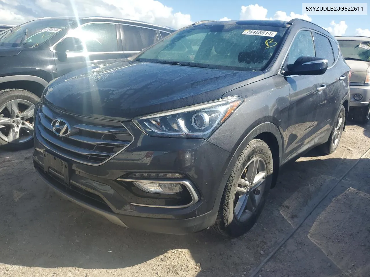 2018 Hyundai Santa Fe Sport VIN: 5XYZUDLB2JG522611 Lot: 76468614