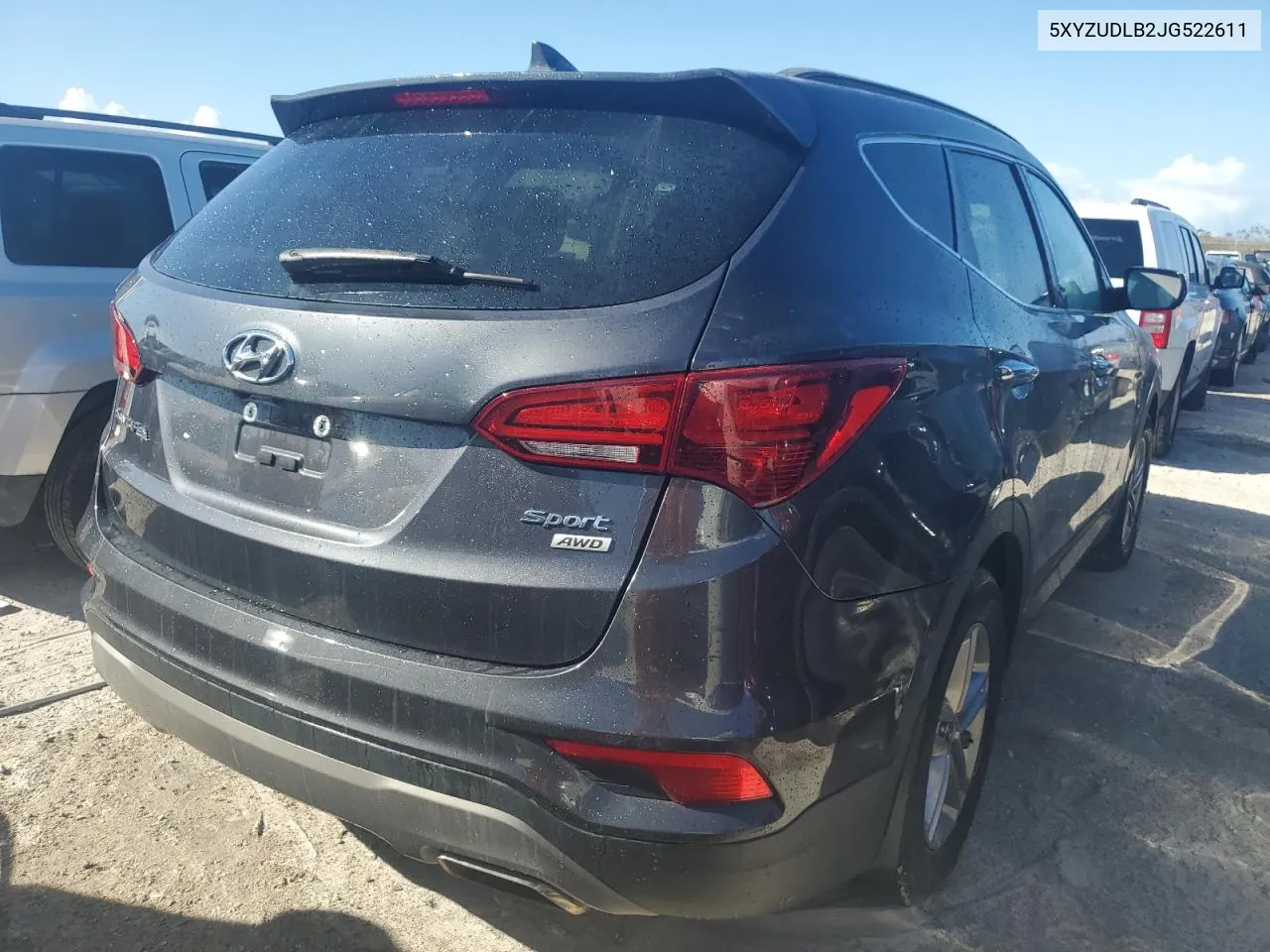 2018 Hyundai Santa Fe Sport VIN: 5XYZUDLB2JG522611 Lot: 76468614