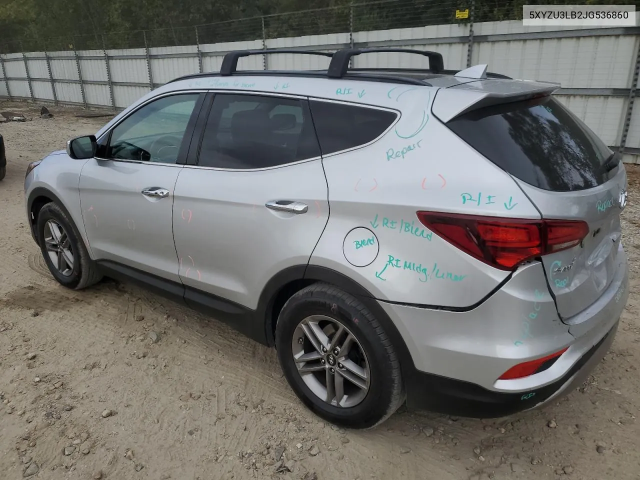 5XYZU3LB2JG536860 2018 Hyundai Santa Fe Sport