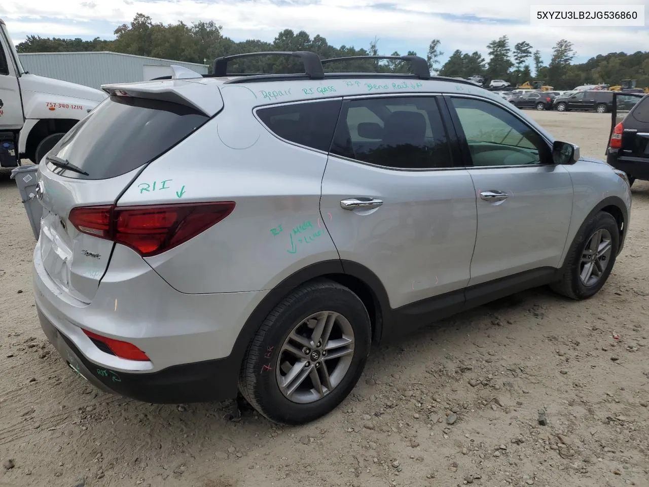 2018 Hyundai Santa Fe Sport VIN: 5XYZU3LB2JG536860 Lot: 76526074