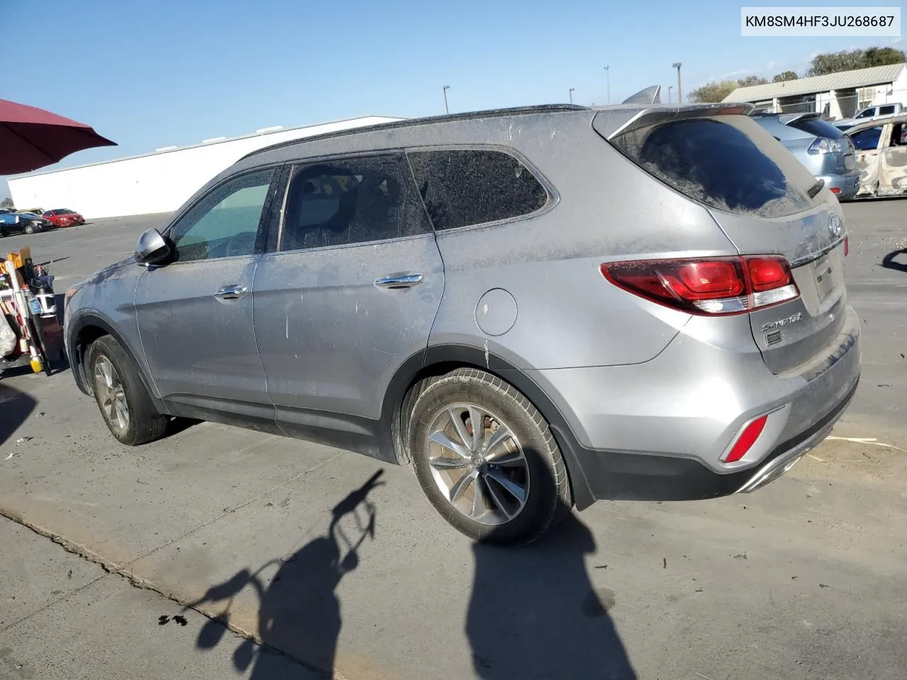 2018 Hyundai Santa Fe Se VIN: KM8SM4HF3JU268687 Lot: 76590894