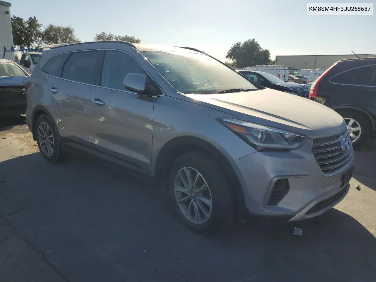 2018 Hyundai Santa Fe Se VIN: KM8SM4HF3JU268687 Lot: 76590894